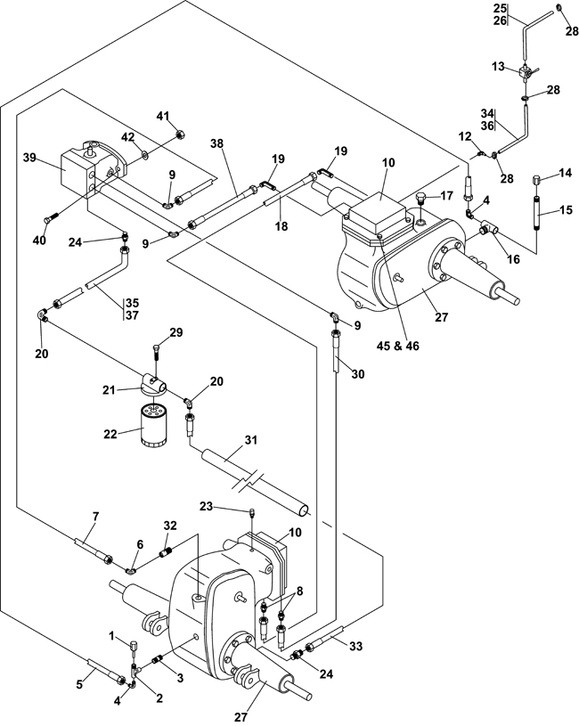 7570006A 430 Max 25HP Kubota Gas (Steiner) > PRIMARY HYDRAULIC SYSTEM